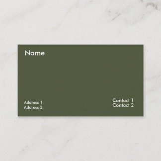  dark  rich green -QR code  Business Card