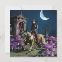 Dark Rider Black Cat Mushrooms Ghoul