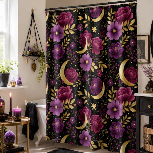 Dark Romance Celestial Moon Purple Gold