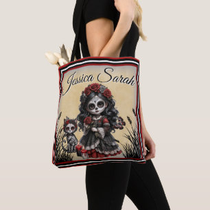 Dark Romance_ Crimson Rose Tote Bag