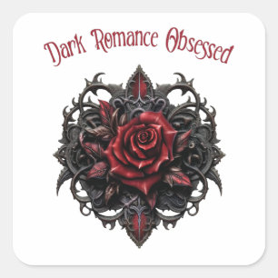 Dark Romance Obsessed Square Sticker