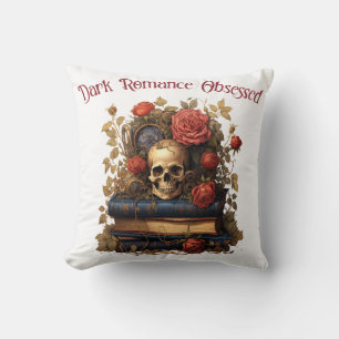 Dark Romance Obsessed Throw Pillow