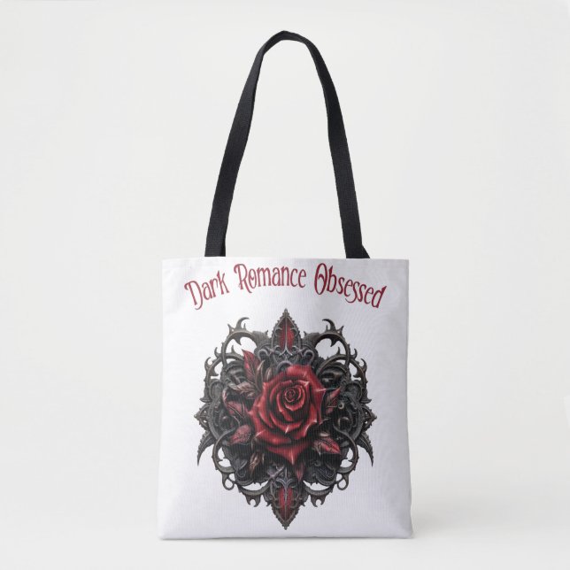 Dark Romance Obsessed Tote Bag (Front)