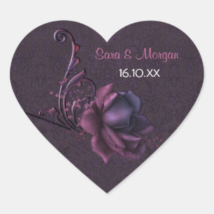 Dark Romance Rose Wedding Seal