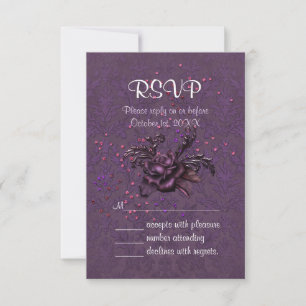 Dark Romance RSVP Card
