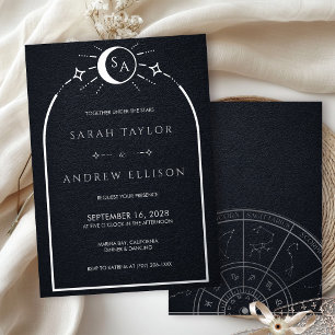 Dark Romance Silver Foil Celestial Arch Wedding