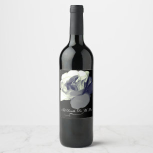 Dark Romance "Till Death Do Us Part" Ghostly Rose Wine Label