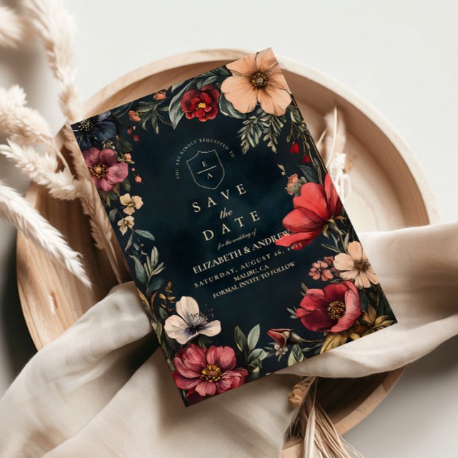Dark Romance Wedding Theme Save The Date (Creator Uploaded)