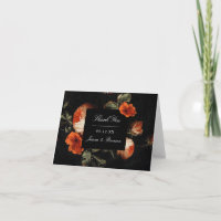 Dark Romantic Floral Roses Dutch Master Wedding