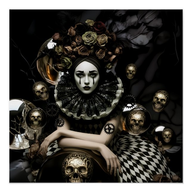 Dark Romantic Gothic Design Poster (Front)