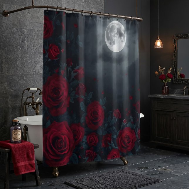 Dark Romantic Red Roses & Full Moon (Creator Uploaded)