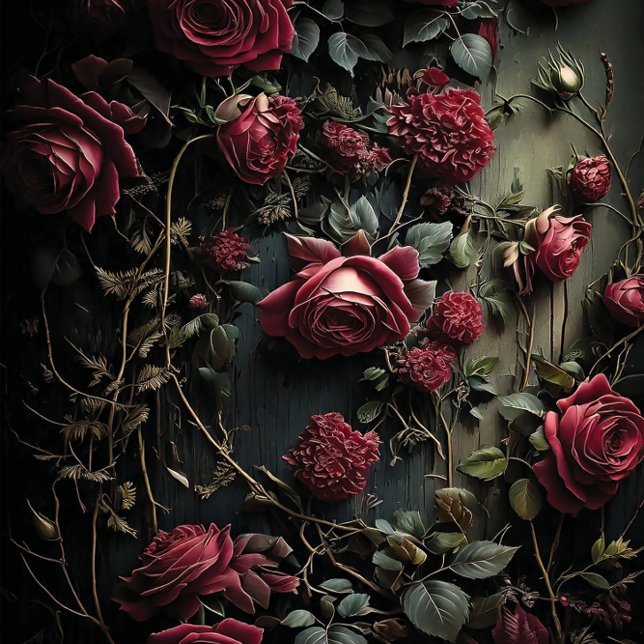 Dark Rose Bloom Tissue Paper (Creator Uploaded)