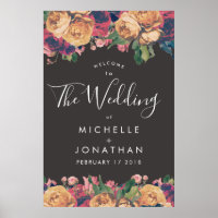 Dark Rose Botanical Fete Wedding