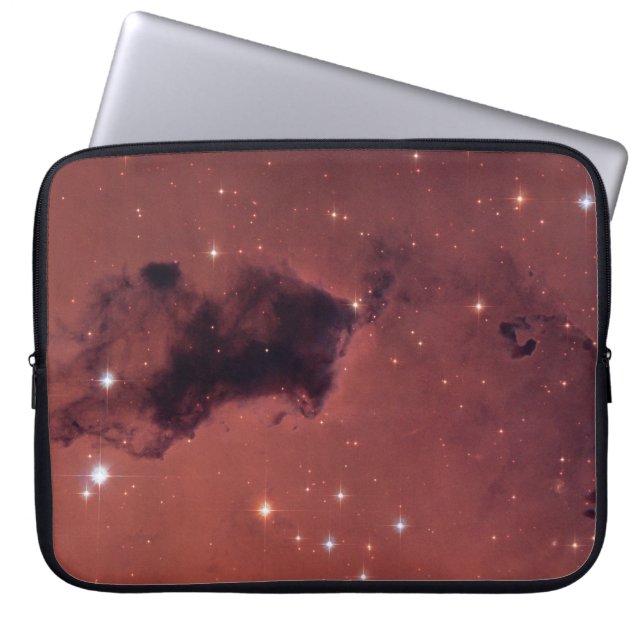 Dark Rose Shadow Dust Clouds Laptop Sleeve (Front)