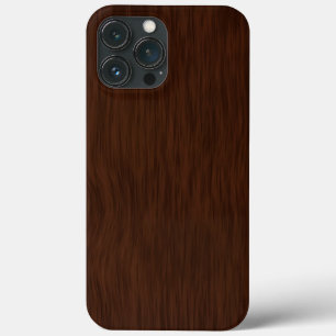 Dark Rough Wood Grain Background iPhone 13 Pro Max Case
