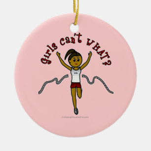 Dark Runner in Red Uniform Ceramic Ornament