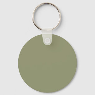 Dark Sage Green 91946E Colour - Option to Add Name Keychain