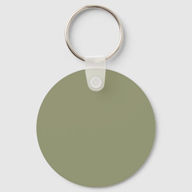 Dark Sage Green 91946E Colour - Option to Add Name Keychain (Front)