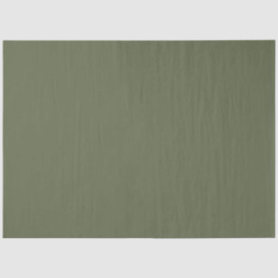 Dark Sage Green Elegant Neutral Solid Plain Colour Tissue Paper