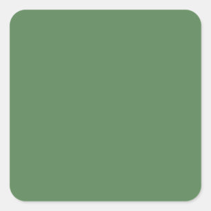 Dark sage (solid colour) square sticker