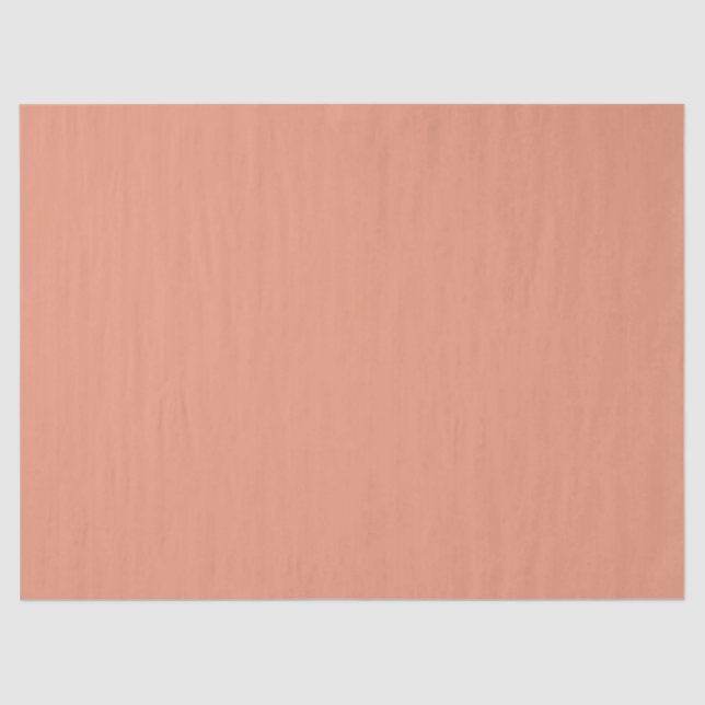 Dark Salmon Solid Colour Tissue Paper (Front)