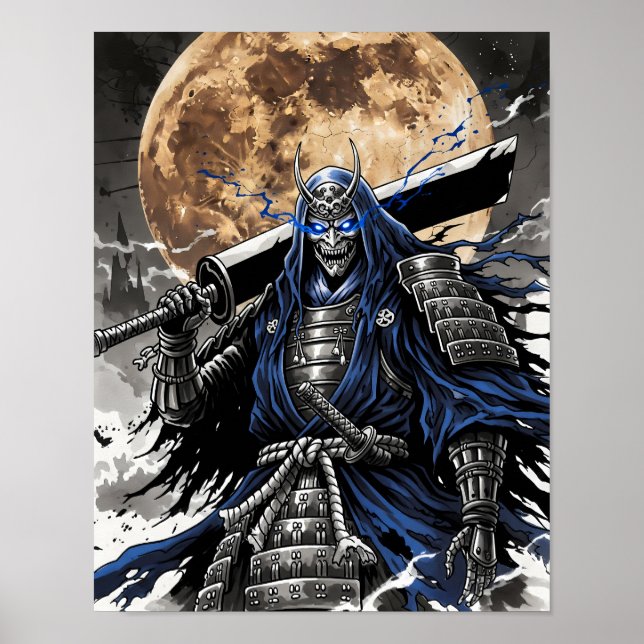 Dark Samurai Demon Warrior Poster (Front)
