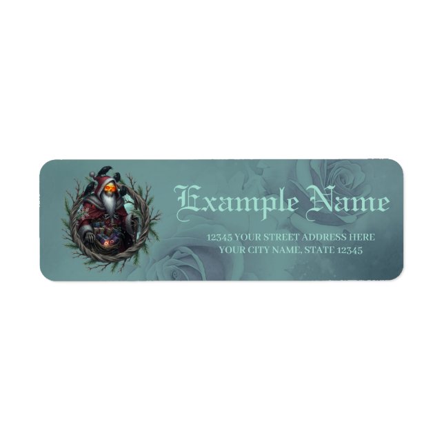 Dark Santa of Shadows – Gothic Christmas Skeleton  (Front)