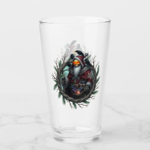 Dark Santa of Shadows – Gothic Christmas Skeleton  Glass