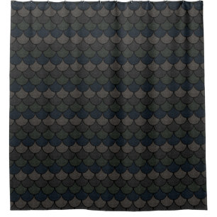 Dark Scalloped Dragon Scale Pattern