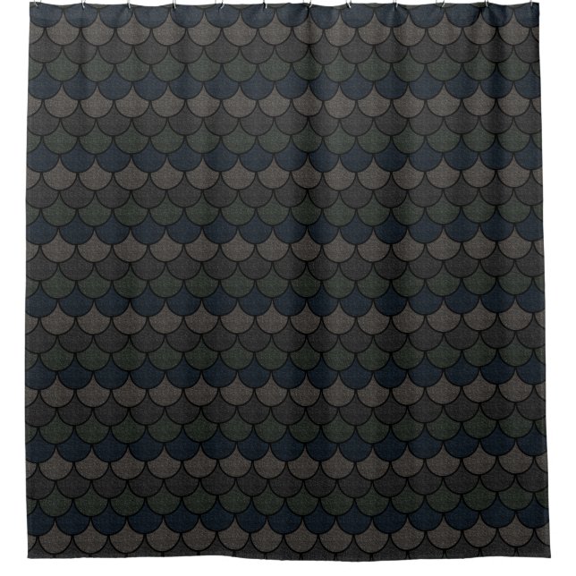 Dark Scalloped Dragon Scale Pattern (Front)