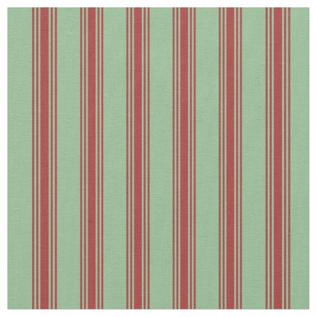 Dark Sea Green and Brown Coloured Pattern Fabric (Close Up)