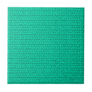 Dark Seafoam Green Weave Mesh Look Tile