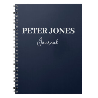 Dark shade of Blue Personalized  Notebook