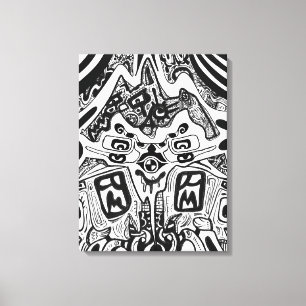 Dark Shades Phrame Canvas Print