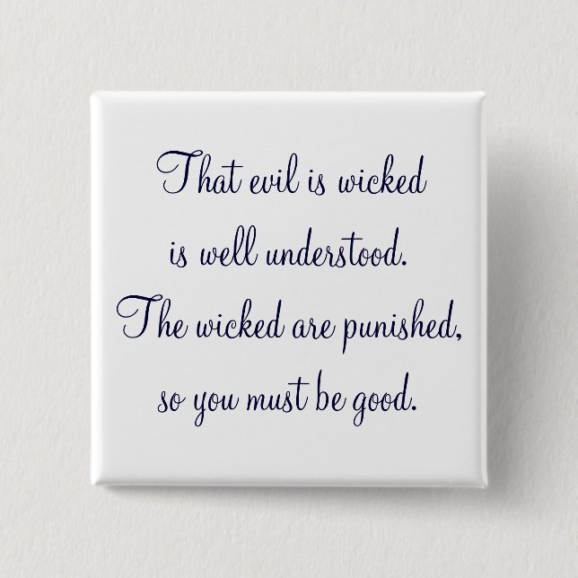 Dark Shadows Quote 2 Inch Square Button (Front)