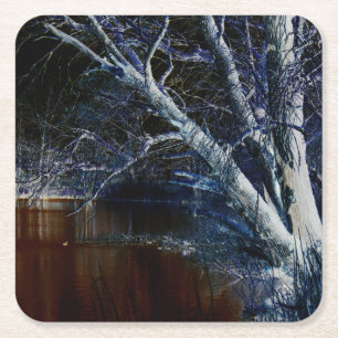 Dark Side 7 coastercna Square Paper Coaster