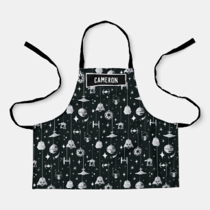 Dark Side Holiday Pattern Apron