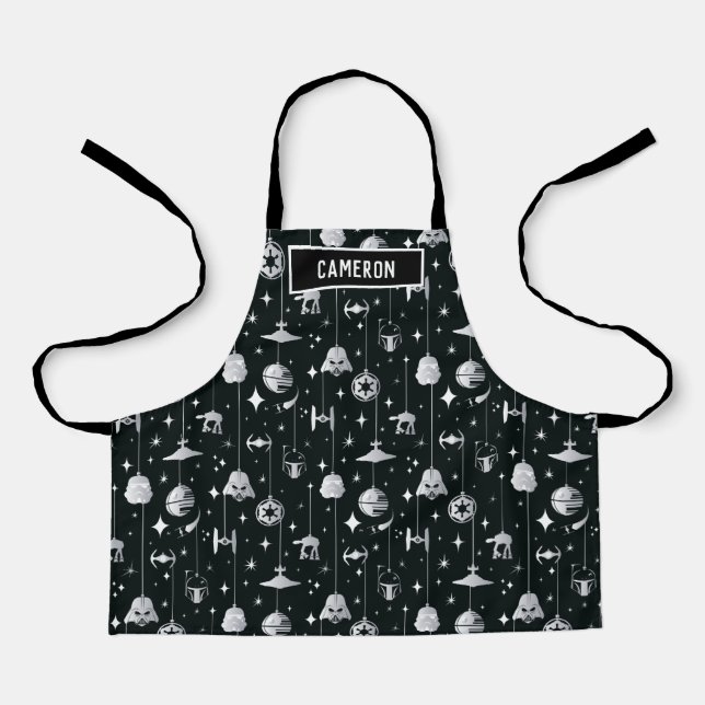 Dark Side Holiday Pattern Apron (Front)