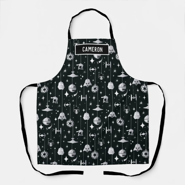 Dark Side Holiday Pattern Apron (Front)