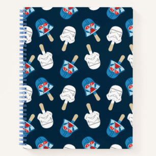 Dark Side Ice Cream Pattern Notebook