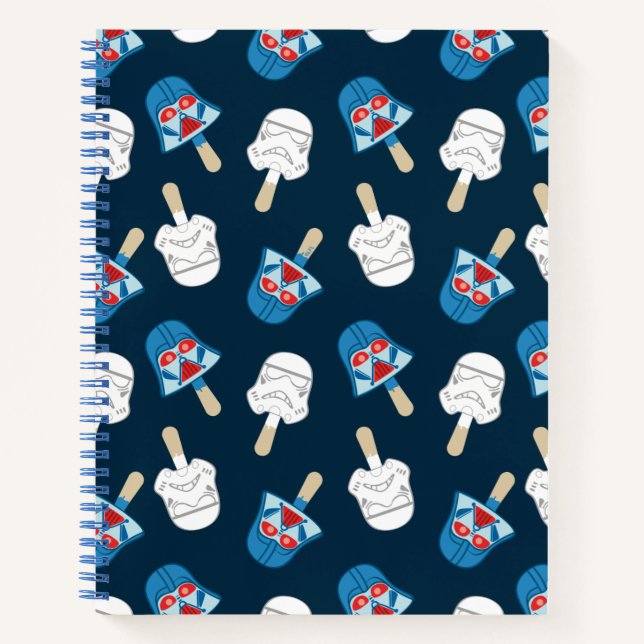 Dark Side Ice Cream Pattern Notebook (Front)