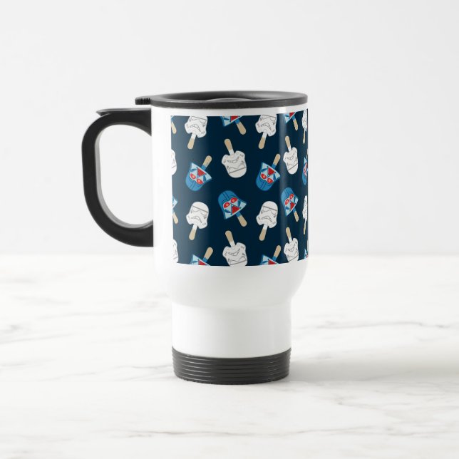 Dark Side Ice Cream Pattern Travel Mug (Left)