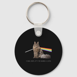 Dark Side Of The Maine Coon Cat Lover Keychain