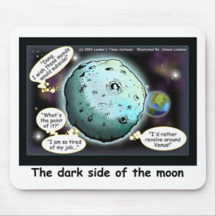 Dark Side Of The Moon Funny Cartoon Gifts Mouse Pad