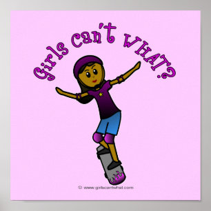 Dark Skater with Helmet Poster