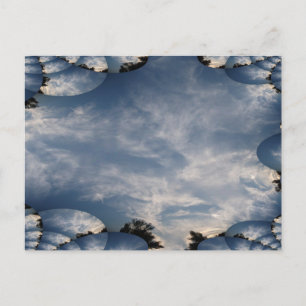 Dark Skies with A Fractal Trace Postcard