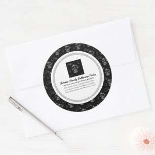 Dark Skull Party Stickers