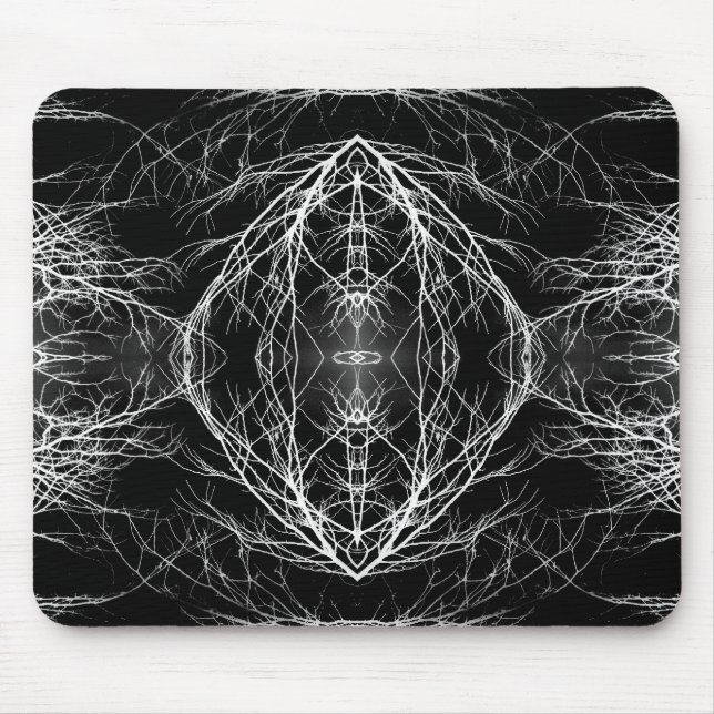 Dark Sky And Tree Branches Mouse Pad (Front)