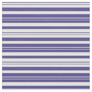 Dark Slate Blue and Light Yellow Stripes Pattern Fabric