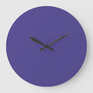 Dark Slate Blue Contemporary Colour Matching Large Clock